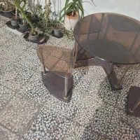 گل میزشیشه ای پنج تکه