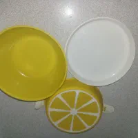 ضرف غذای پرتقالی (۲طبقه)