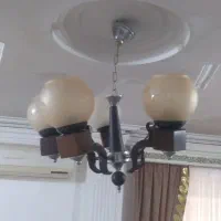 لوستر چوبی ۵ شاخه