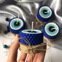 آموزش ساخت شمع موم عسلی رشت