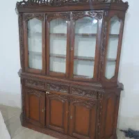 بوفه چوبی دو تیکه