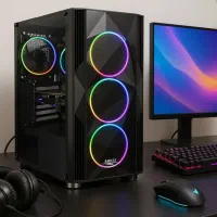 قاب کیس نو گیمینگ 4 فن RGB شیشه