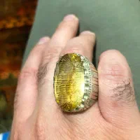 انگشتر دستساز سیترین طبیعی درشت|جواهرات|تهران, هفت حوض|دیوار