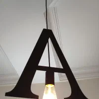 لوستر مدرن طرح حروف A