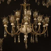 ویشکا جدید با لاله و کریستال بامبو|لوستر و چراغ آویز|کرج, ساسانی (قلمستان)|دیوار