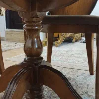 میز غذاخوری ۴ نفره گرد، ۱۱۰ در ۱۱۰|میز و صندلی غذاخوری|رشت, باهنر|دیوار