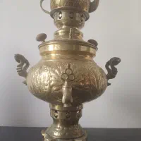 سماور زغالی عتیقه و آنتیک با قوری