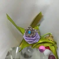 انگشتر نقره ملیله کار اصفهان طرح گُل فیروزه کد ۱۱۱|جواهرات|اصفهان, مولوی|دیوار