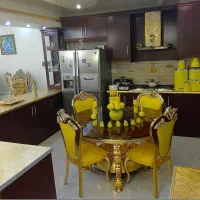 میز گرد بزرگ ورق طلا کاری حراج واقعی