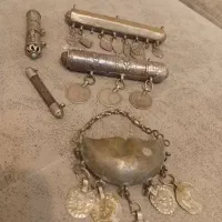 آویز های نقره فولاد قاجار صفویه