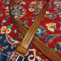 کمربند چرم مارال طبیعی