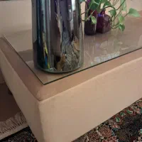 گلدان شیشه ای وحصیری