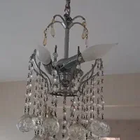 دو عدد لوستر سه شاخه|لوستر و چراغ آویز|بندر انزلی, سوسر|دیوار