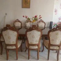 مبلمان 8 نفره چوب گردو