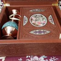دیوان حافظ وزیری تمام مصور به همراه گلدان مسی|کتاب و مجله تاریخی|تهران, دریا|دیوار