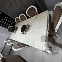 مبلمان استیل به همراه نهار خوری|مبلمان خانگی و میز عسلی|رشت, نیکمرام|دیوار