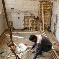 لوله کشی آب و فاضلاب و تخریب