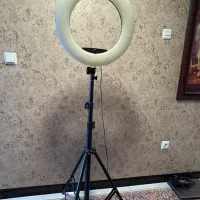 رینگ لایت با پایه فلزی و لوازم جانبی کامل|دوربین عکاسی و فیلمبرداری|اصفهان, سپاهانشهر|دیوار