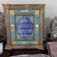 تابلو وان یکاد خوشنویسی پشت شیشه قدیمی مینا|تابلو، نقاشی، عکس|تهران, گاندی|دیوار