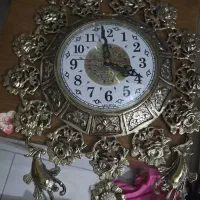 لوستر برنزی و ساعت برنزی