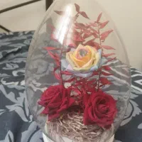 گل مصنوعی داخل شیشه
