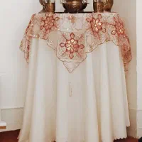 میز خاطره با پارچه ها