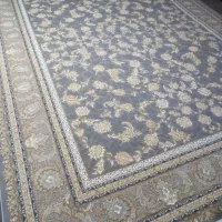 فرش کاشان۱۰۰۰شانه طرح مانا زمینه سورمه ای|فرش|سیرجان, |دیوار