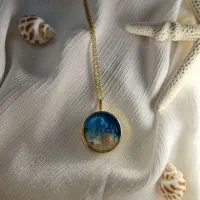 گردنبند استیل طلایی