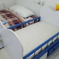تخت کودک همراه با تشک نو واصل