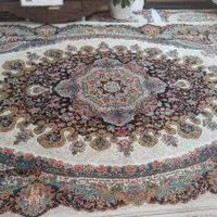 چهار تخته فرش ارغوان کرم کاشان700شانه
