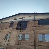 جوشکاری اسکلت فلزی وشیروانی بهمراه نقاشی(تک سازه)