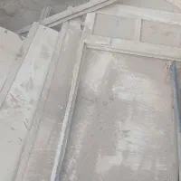 درب سه لنگه پارکینگ آهنی ویک درب آهنی یک حیاط خلوت|مصالح و تجهیزات ساختمان|بردخون, |دیوار