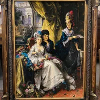 تابلو فرش دستبافت چله ابریشم