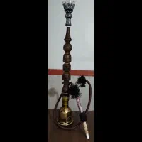 قلیان تنه چوبی بزرگ