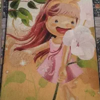 گلیم فرش یک در یک ونیم|گلیم، جاجیم، گبه|کرمانشاه, |دیوار