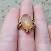 انگشترخط صفوی ماشاالله|کلکسیون اشیاء عتیقه|خمینیشهر, |دیوار