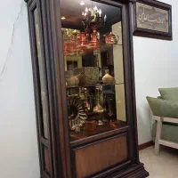 بوفه تمام چوب ساده و زیبا|بوفه، ویترین، کنسول|تهران, پرستار|دیوار