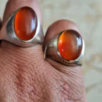 ۵عددانگشتر عقیق کهنه