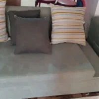 نیمست راحتی سهنفره پارچهای شیک|مبلمان خانگی و میز عسلی|شاهینشهر, فردوسی|دیوار