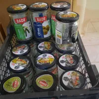 شیشه ترشی و خیارشور  و رب