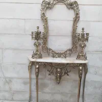 آینه شمعدون برنجی