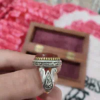 انگشتر نقره با عقیق یمنی و حکاکی و رکاب دستی|جواهرات|تهران, بریانک|دیوار