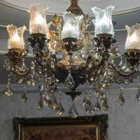 لوستر ۱۲ شعله نئوکلاسیک|لوستر و چراغ آویز|ری, شهادت|دیوار