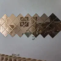 اینه دکوراتیو رنگ شامپاینی