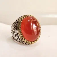 انگشتر عقیق / رکاب نقره|بدلیجات|همدان, |دیوار