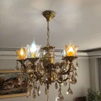 ۳ عدد لوستر برنجی ۵ شعله