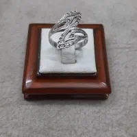 انگشتر نقره طرح اسپرت زنانه