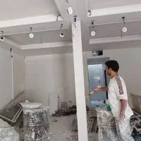 گچ کاری ابزار کاری دیوار پیش ساخته لکه کاری