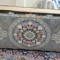 یک جفت پشتی نو در کاور هستش رنگ طوسی برجسته
