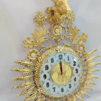 ساعت دیواری برنجی عطائی برنز|ساعت دیواری و تزئینی|نیشابور, محله میدان باغات|دیوار